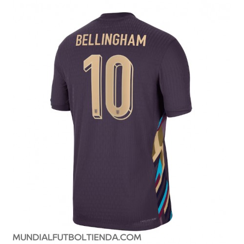 Camiseta Inglaterra Jude Bellingham #10 Segunda Equipación Replica Eurocopa 2024 mangas cortas